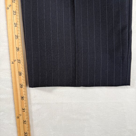 Lauren Ralph Lauren Suit Men Size 44L Gray Striped 100% Wool W38 L29 2-Piece Set - Picture 11 of 13